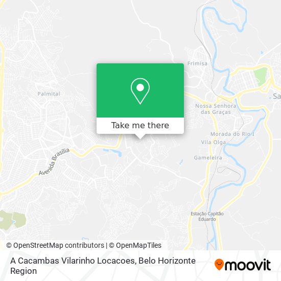 A Cacambas Vilarinho Locacoes map