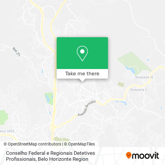 Conselho Federal e Regionais Detetives Profissionais map