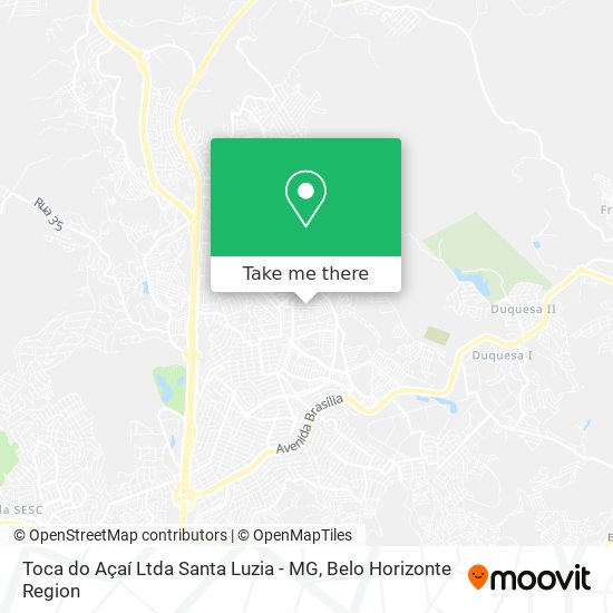 Toca do Açaí Ltda Santa Luzia - MG map