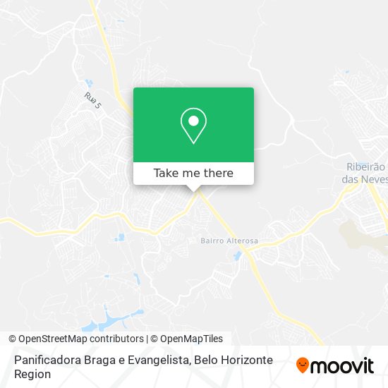 Mapa Panificadora Braga e Evangelista