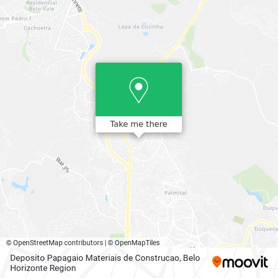 Deposito Papagaio Materiais de Construcao map