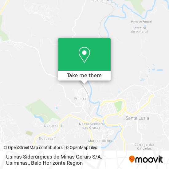 Usinas Siderúrgicas de Minas Gerais S / A. - Usiminas. map