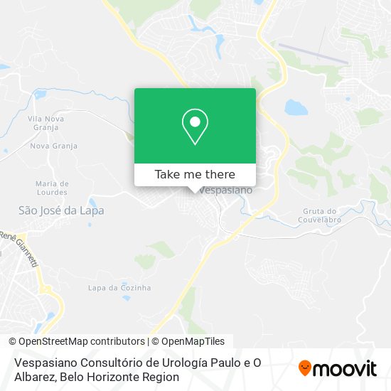 Vespasiano Consultório de Urología Paulo e O Albarez map