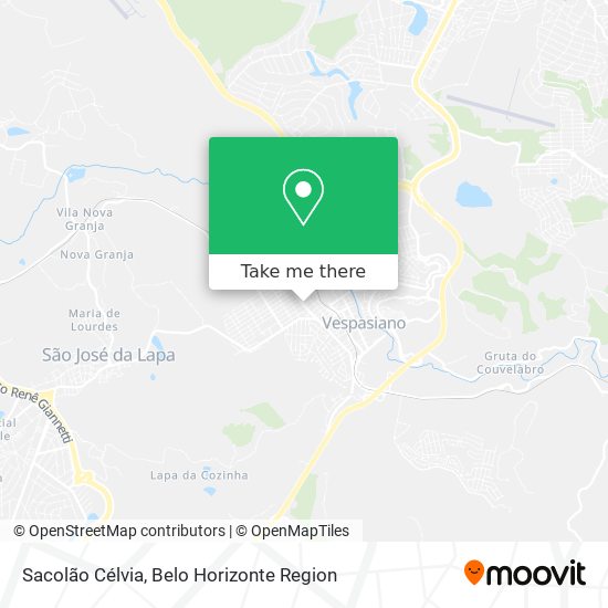 Sacolão Célvia map