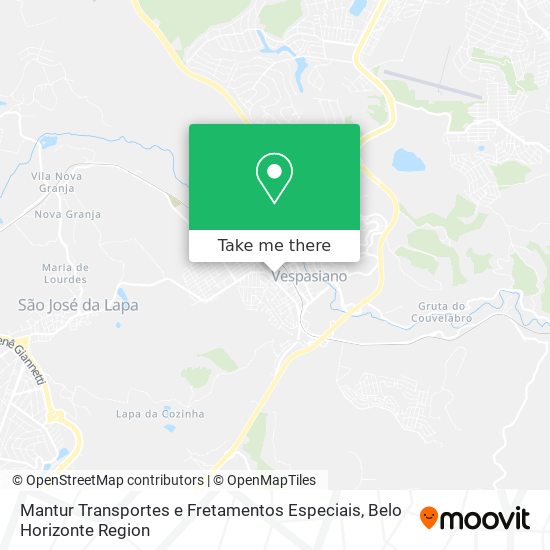 Mantur Transportes e Fretamentos Especiais map