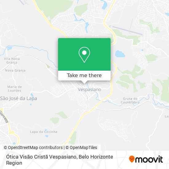 Ótica Visão Cristã Vespasiano map