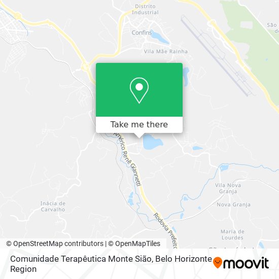 Comunidade Terapêutica Monte Sião map