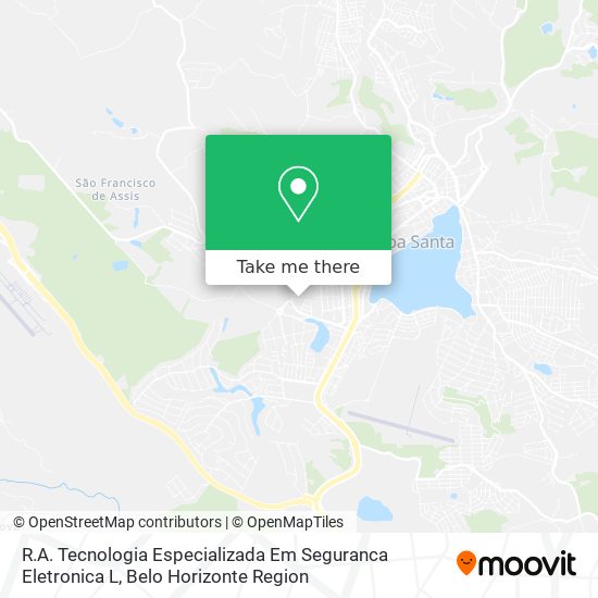 R.A. Tecnologia Especializada Em Seguranca Eletronica L map