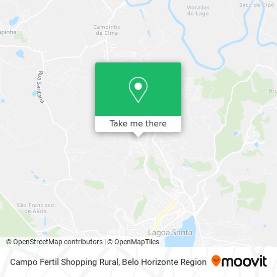 Campo Fertil Shopping Rural map