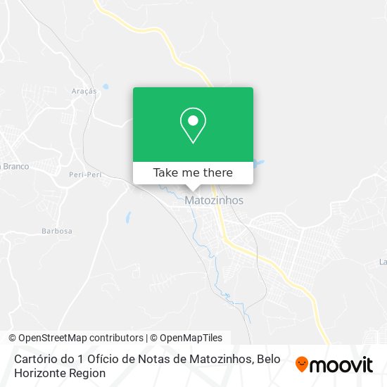 Cartório do 1 Ofício de Notas de Matozinhos map
