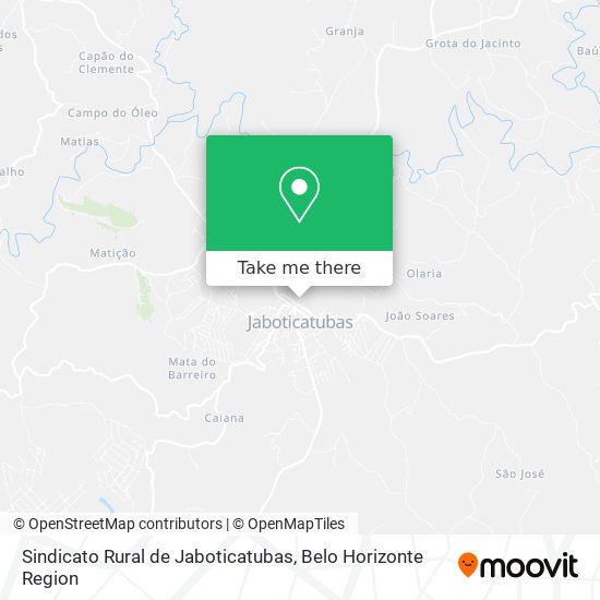 Sindicato Rural de Jaboticatubas map