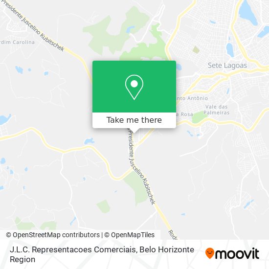 J.L.C. Representacoes Comerciais map