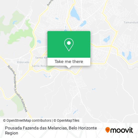 Pousada Fazenda das Melancias map