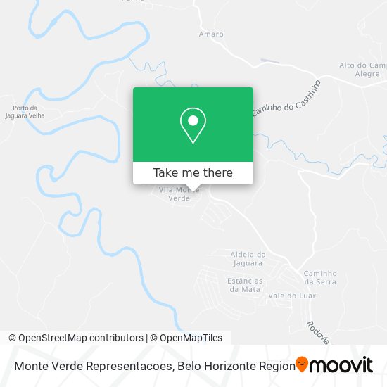 Monte Verde Representacoes map