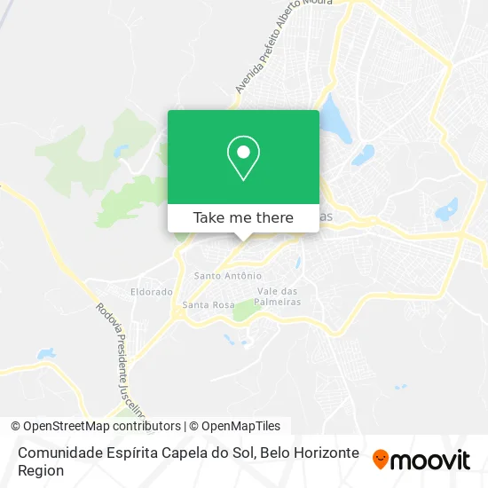 Comunidade Espírita Capela do Sol map