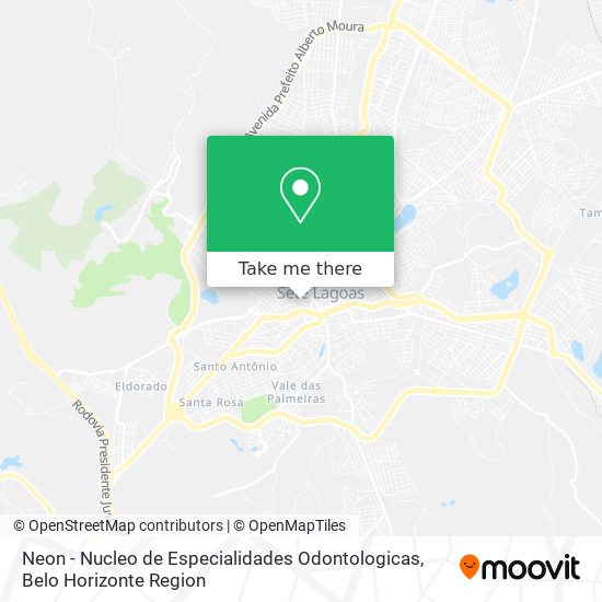 Neon - Nucleo de Especialidades Odontologicas map