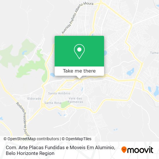 Com. Arte Placas Fundidas e Moveis Em Aluminio map
