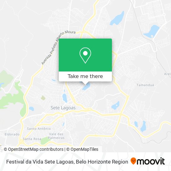 Festival da Vida Sete Lagoas map