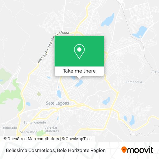 Belíssima Cosméticos map