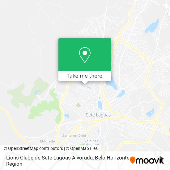 Lions Clube de Sete Lagoas Alvorada map