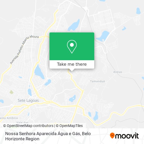 Nossa Senhora Aparecida Água e Gás map