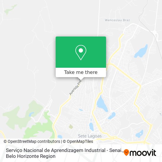 Serviço Nacional de Aprendizagem Industrial - Senai. map