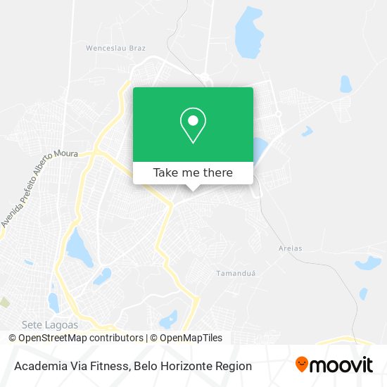 Mapa Academia Via Fitness