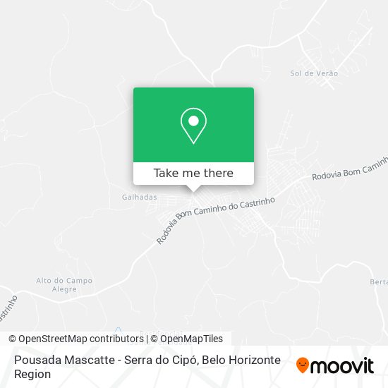 Pousada Mascatte - Serra do Cipó map