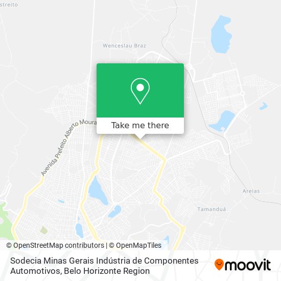 Sodecia Minas Gerais Indústria de Componentes Automotivos map