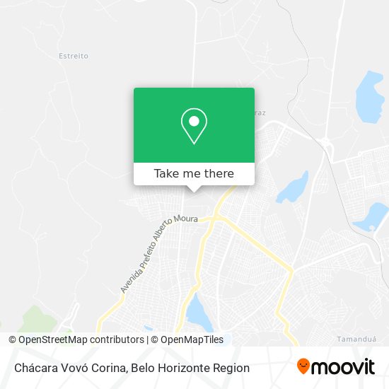 Chácara Vovó Corina map
