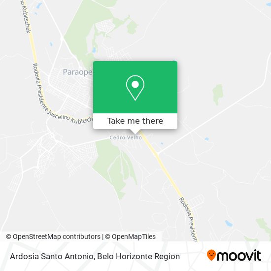 Ardosia Santo Antonio map
