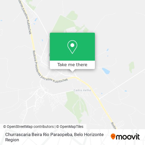 Churrascaria Beira Rio Paraopeba map
