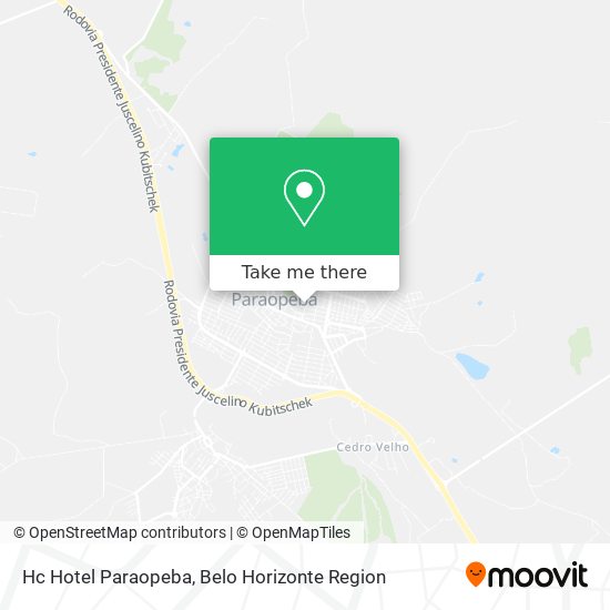 Hc Hotel Paraopeba map