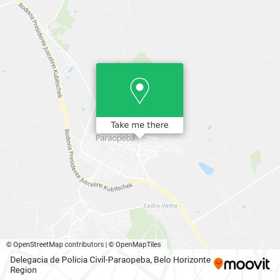 Delegacia de Polícia Civil-Paraopeba map