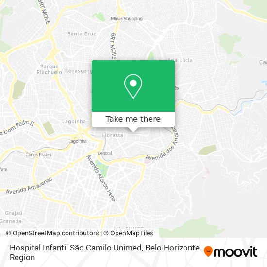 Hospital Infantil São Camilo Unimed map