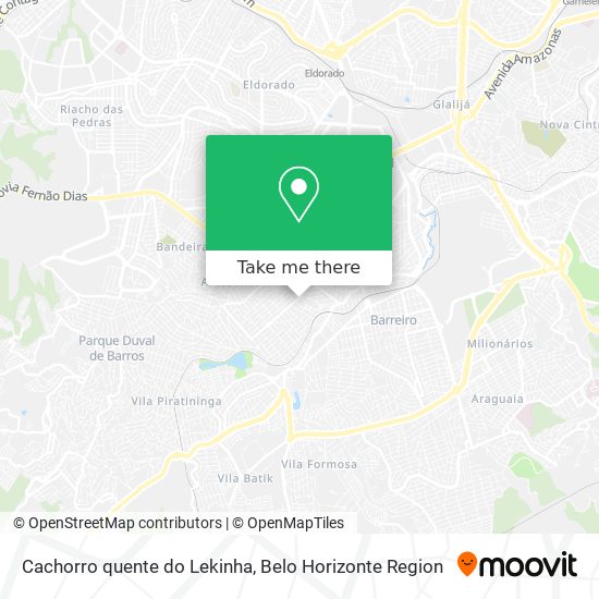 Cachorro quente do Lekinha map