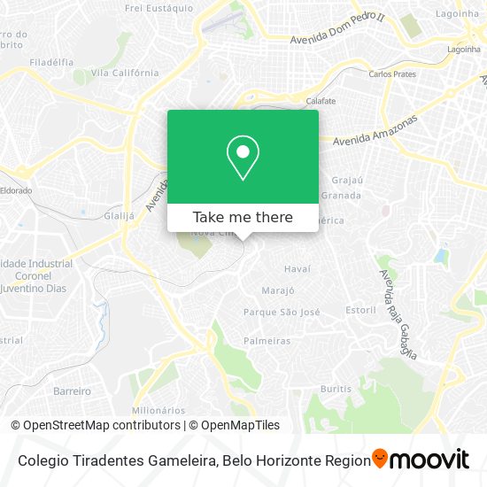 Mapa Colegio Tiradentes Gameleira