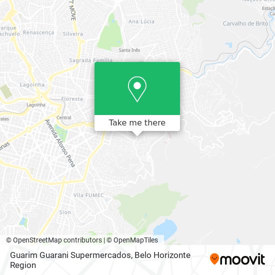 Guarim Guarani Supermercados map