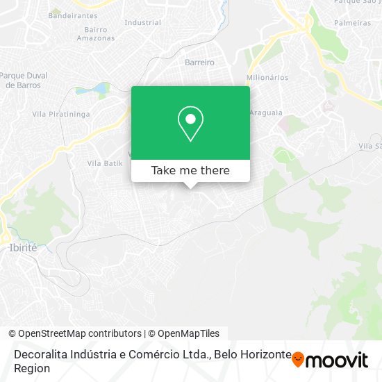Decoralita Indústria e Comércio Ltda. map