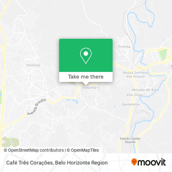 Café Três Corações map