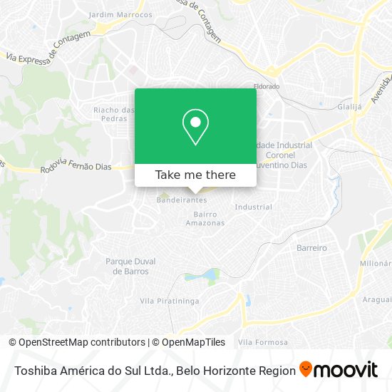 Toshiba América do Sul Ltda. map