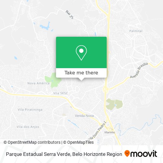 Parque Estadual Serra Verde map