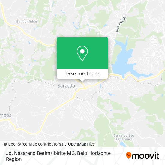 Jd. Nazareno Betim/Ibirite MG map