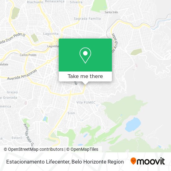 Estacionamento Lifecenter map
