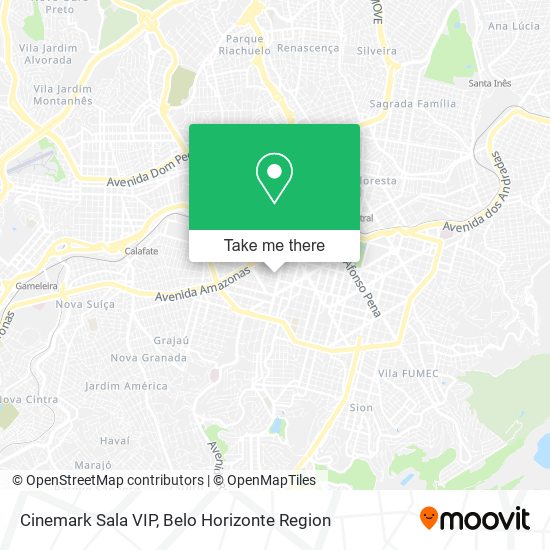 Cinemark Sala VIP map