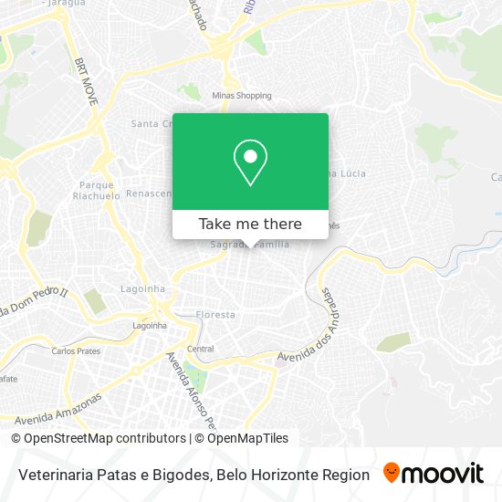 Veterinaria Patas e Bigodes map