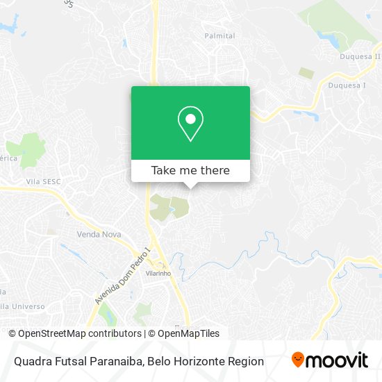 Quadra Futsal Paranaiba map