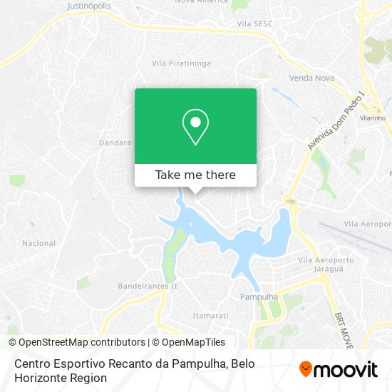 Centro Esportivo Recanto da Pampulha map
