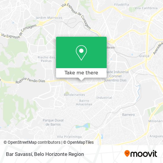 Bar Savassí map