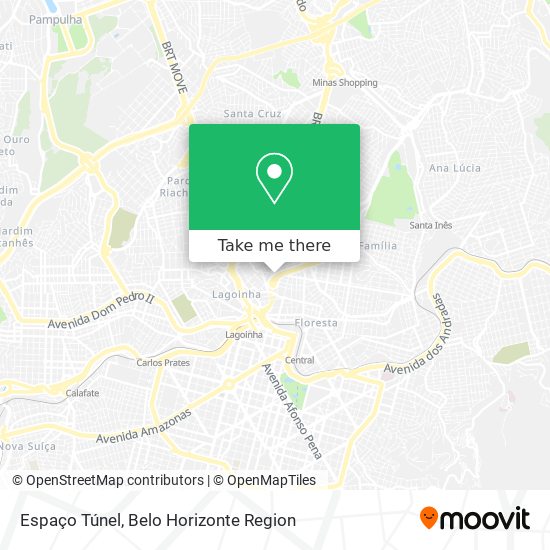 Espaço Túnel map